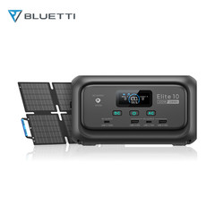 BLUETTI Elite 10 128Wh Mini Portable Power Station+60W Solar Panel for Travel