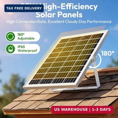Solar Fan for Chicken Coop & Greenhouse, 25W Solar Powered Exhaust Fan with 7500
