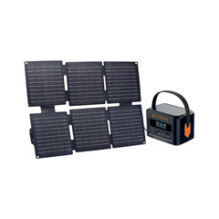 【NEW】WATTBRICKS ENERGY 120-WATT PEAK PORTABLE POWER STATION & SOLAR PANEL BUNDLE