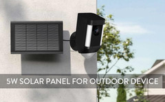Ring Solar Panel, 5W Ring Solar Panel Charger with Mount for Stick up Camera