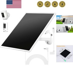 Solar Panel Charger for Ring Camera, Compatible with Ri ng Stick Up Cam Batte…