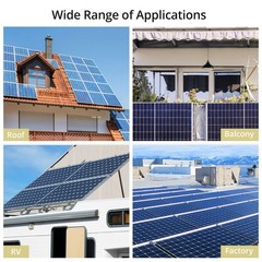Solar Panel Mounting Brackets 10 PCS – T-Shaped Mid End Clamps for Roofs