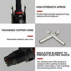 100 Pairs Male Female Wire Cable Connector Set Solar Panel Waterproof Connectors