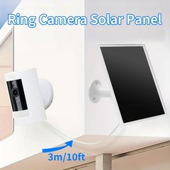 Solar Panel Charger for Ring Camera, Compatible with Ri ng Stick Up Cam, Stic…