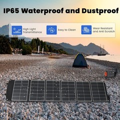 Wagnation 200W & 400W Foldable Solar Panels Power Station for Camping
