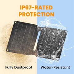 FlexSolar E10 10W Portable Solar Panel USB-A Charger for Hiking Camping Open Box