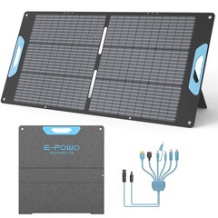 110W Portable Solar Panel USB Camping IP67 for ANKER SOLIX C300 Solar Generator