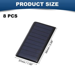 8Pcs 5V 0.3W 60mA Mini Solar Panels, Solar Photovoltaic Power Cells