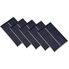 0.6W 6V Small DIY Solar Panel Module for Cell Phone Charger 5pcs.