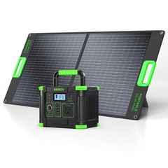 GRECELL 330W Portable Power Station with 100W Solar Panel, 288.6Wh Portable P…
