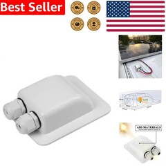 ABS Solar Cable Entry Gland White Weatherproof RV Boat Marine Panel Mount 2-6mm²