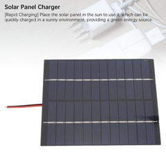 2 Pcs 2W 12V Solar Panel 110x136mm Polycrystalline Silicon Solar Panel Charger