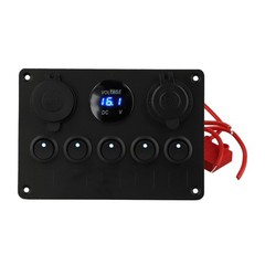 Wired Safety Features in a Reliable IP65 Rated 5 Gang Toggle Switch Panel