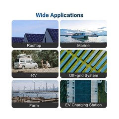 300 Watt Solar Panels, N-Type 16BB 2PCS 300W Bifacial Solar Panel, 25% High E…
