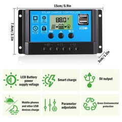 Portable 400W Mono Solar Panel Set w/100A Controller 12V Outdoor Camper Power