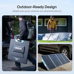 Stable Kickstands 200W Solar Panel for Off-Grid Living