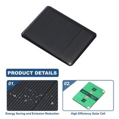2Pcs 2V 0.24W 120mA Mini Solar Panels, Solar Photovoltaic Power Cells