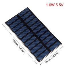 1.6W 5.5V Micro Solar Panel Module DIY Polysilicon for Toys Charger