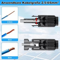 1-100 Set Male Female Wire Cable Connector Set Solar Panel Waterproof Connectors