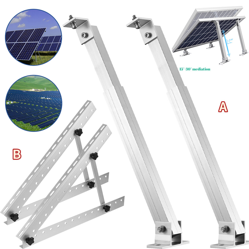 Adjustable Solar Panel Tilt Mount Brackets Support for RV, Roof, Boat,Shed,Home