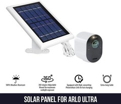 Wasserstein 2W Solar Panel for Arlo Ultra 2 Pack New