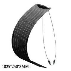 50W Flexible Solar Panel RV Camping Off-Grid Rooftop Portable Battery Charge