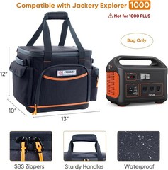 Jackery Explorer 1000 Carrying Case – Waterproof Storage Bag