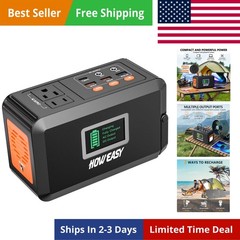 Portable Power Station,120W240W Peak Solar Generator,88Wh Lithium Battery Pow…