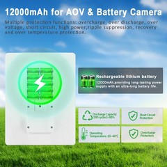 8W Solar Panel Built-in with 12000mAh Battery for Outdoor, 3in1 Plug Charger …