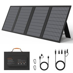 MHPOWOS 60W Portable Solar Charger High Efficiency QC3.0 PD3.0 PPS Fast Charger