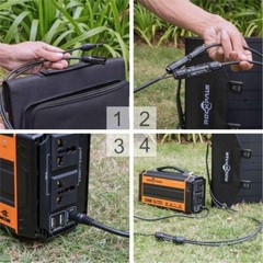 SOLAR PANEL Station 60 Watt Portable Foldable Highest Efficiency Cells FULL KIT