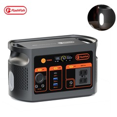 FlashFish E103 Portable Power Station 179Wh LiFePO4 Solar Generator for Camping