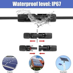 10Set Male Female Wire Cable Connector Set Solar Panel Waterproof Connector