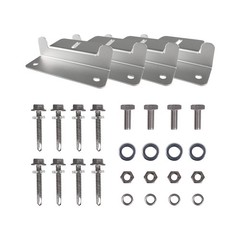 HQST Solar Panel Mounting Brackets with Z Bracket, 1 sets of mount brackets