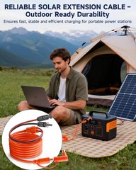 10FT Solar Connector to DC 8mm Adapter Cable – 12AWG/14AWG Tinned Copper for RV,