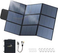 LVYUAN 400W Portable Solar Panel, 36V Foldable Blanket Solar Panel IP64 PPERC…