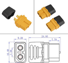10AWG 2FT XT60 Solar Cable 2 10 25 35 50 75 100FT XT60 Extension Cable