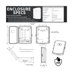 Waterproof Network NEMA Enclosure with AC Outlet 10x9x4 Weatherproof Indoor O…