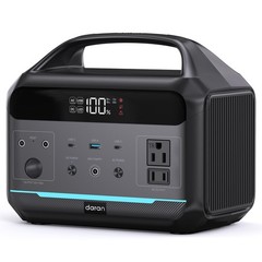 Portable Power Station 500W (Surge 1000W), 299Wh LiFePO4 Power Bank with AC O…
