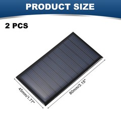 2PCS 5V 0.35W 0.07A Mini Solar Panels for Solar Power Small Solar Cells