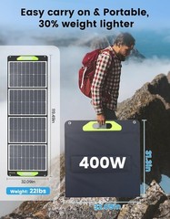 Greenmagic 400W Foldable Solar Panel Portable