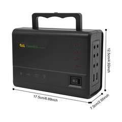 Portable Power Station with Solar Panel, Outdoor Generator Power Supply for Home