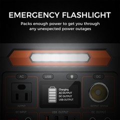300W Power Station Portable 230Wh Li-ion Battery Charger Generator For Travel