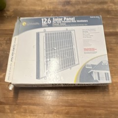 Brightwatts 12.6W Solar Panel Model 30103, 18V DC Off-Grid Rigid Blue