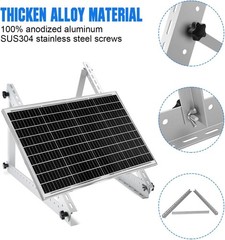 Universal Adjustable Solar Mount Brackets for Secure Panel Installation – 2 Sets