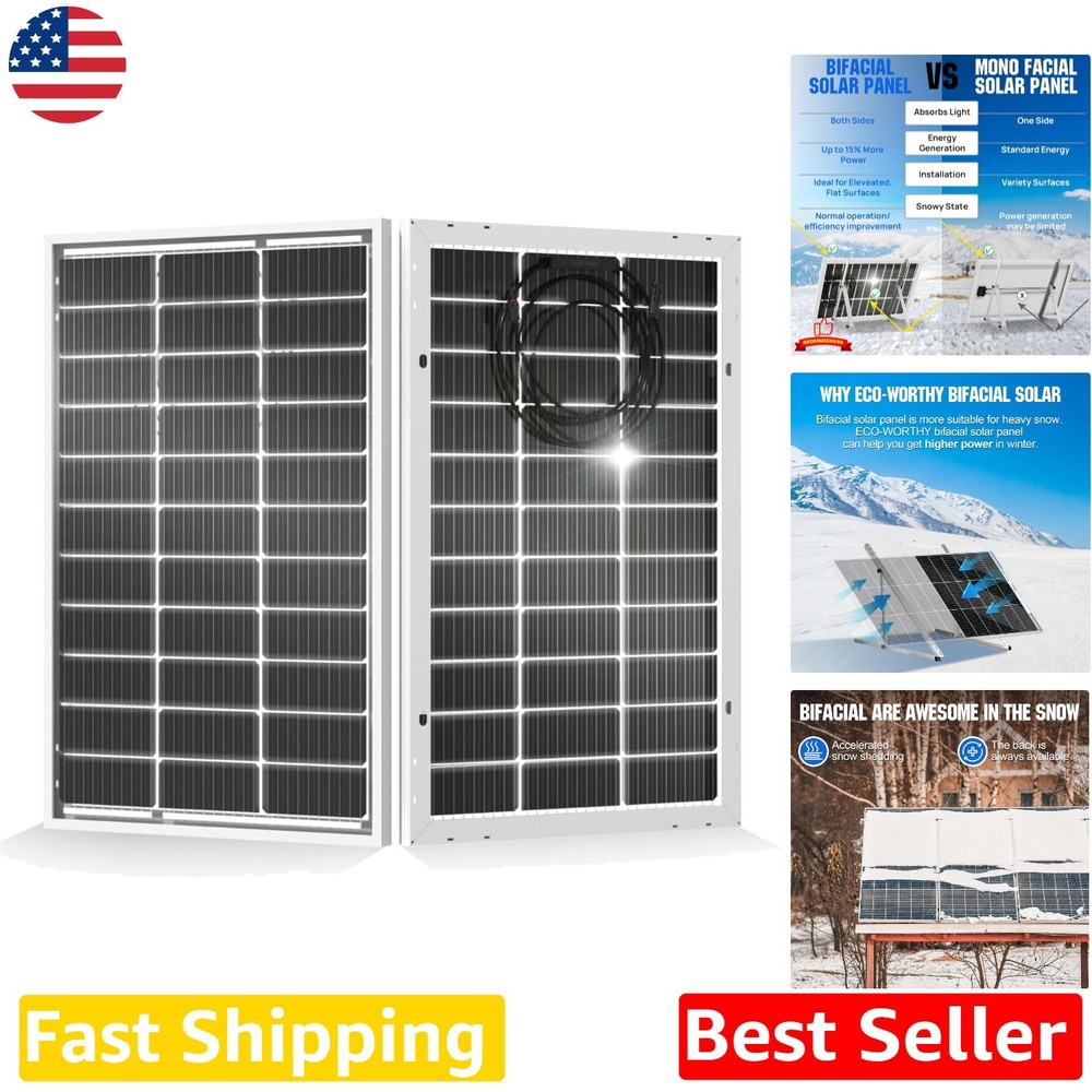 Bifacial Solar Panel 200W (2x100W) – High Efficiency Monocrystalline Module