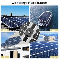 10pcs Solar Panels Mid Clamps for Unistrut, Aluminium Solar Panel Brackets 30…