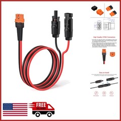 12AWG 2FT Solar Connector to Adapter Cable for Portable Power Station