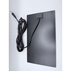 Portable Monocrystalline Solar Panel with DC Barrel Connector Black 7.5W 5V