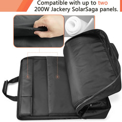 Solar Panel Storage Bag Compatible with 2 Jackery 100W / 200W, Padded Portable S